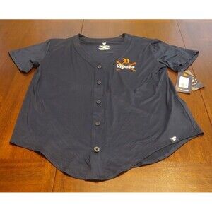 NWT Fanatics Women's Detroit Tigers Embroidered Baseball Jersey Size Large